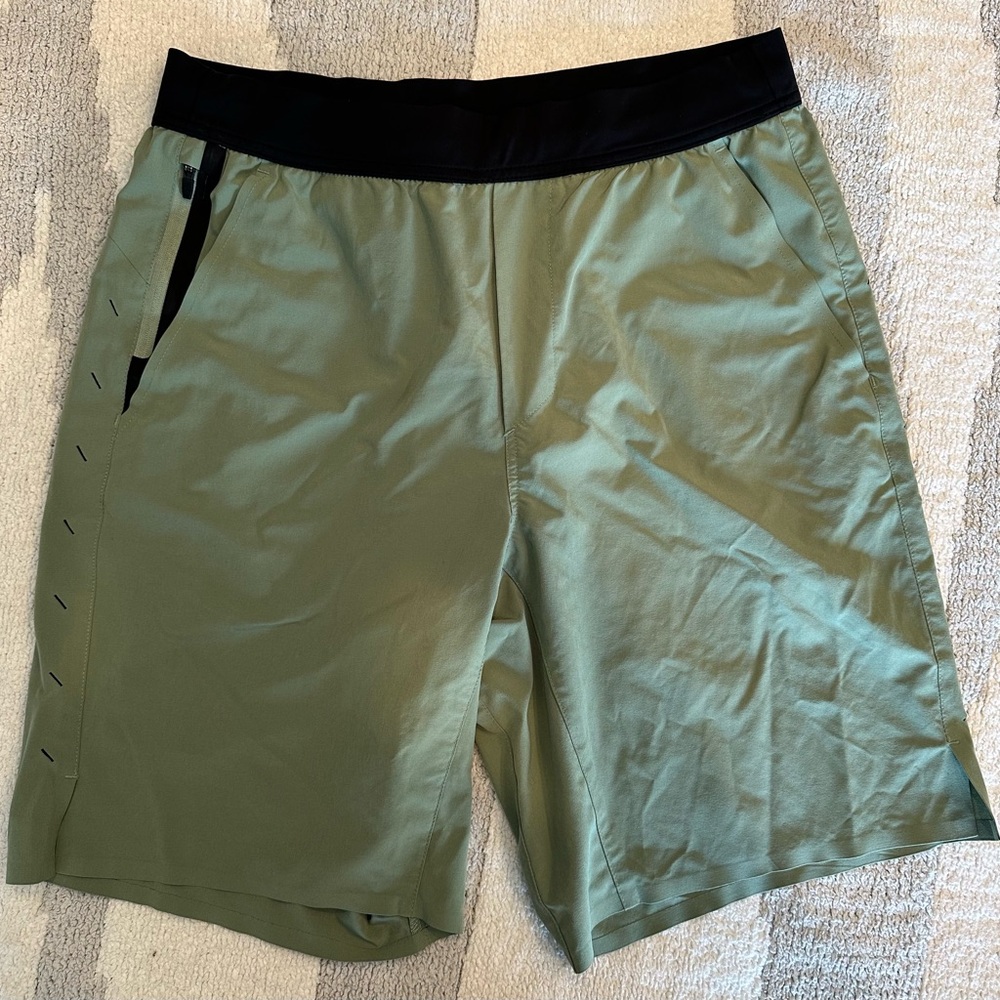 Ten Thousand interval shorts, unlined, 9" inseam, medium, green (cactus)